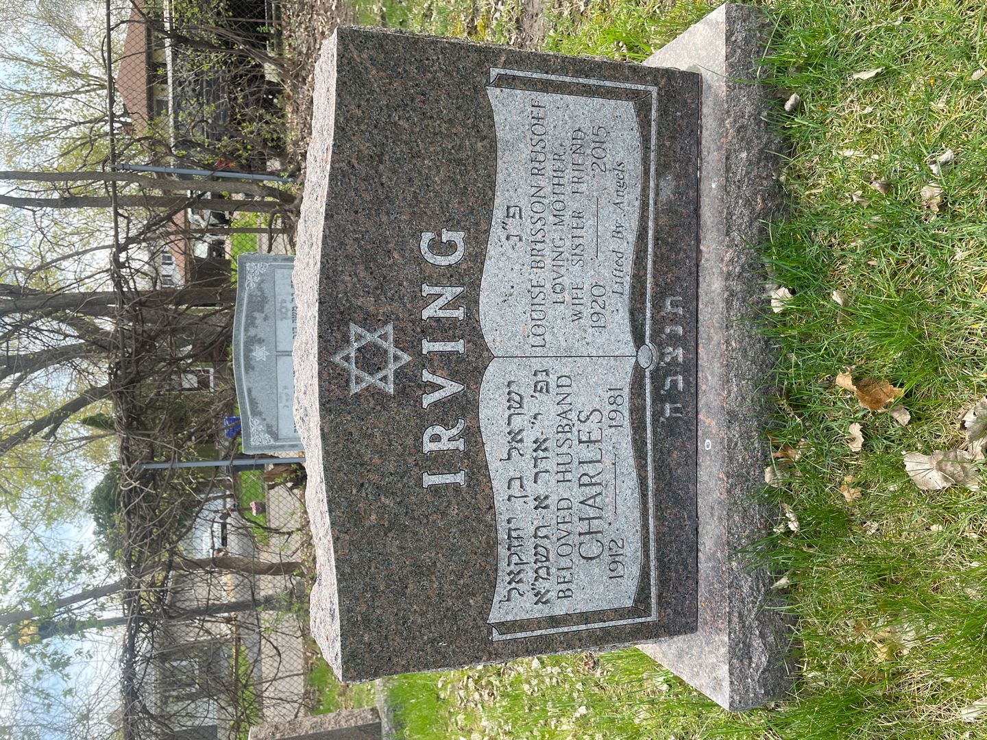 Charles Irving's grave. Photo 1