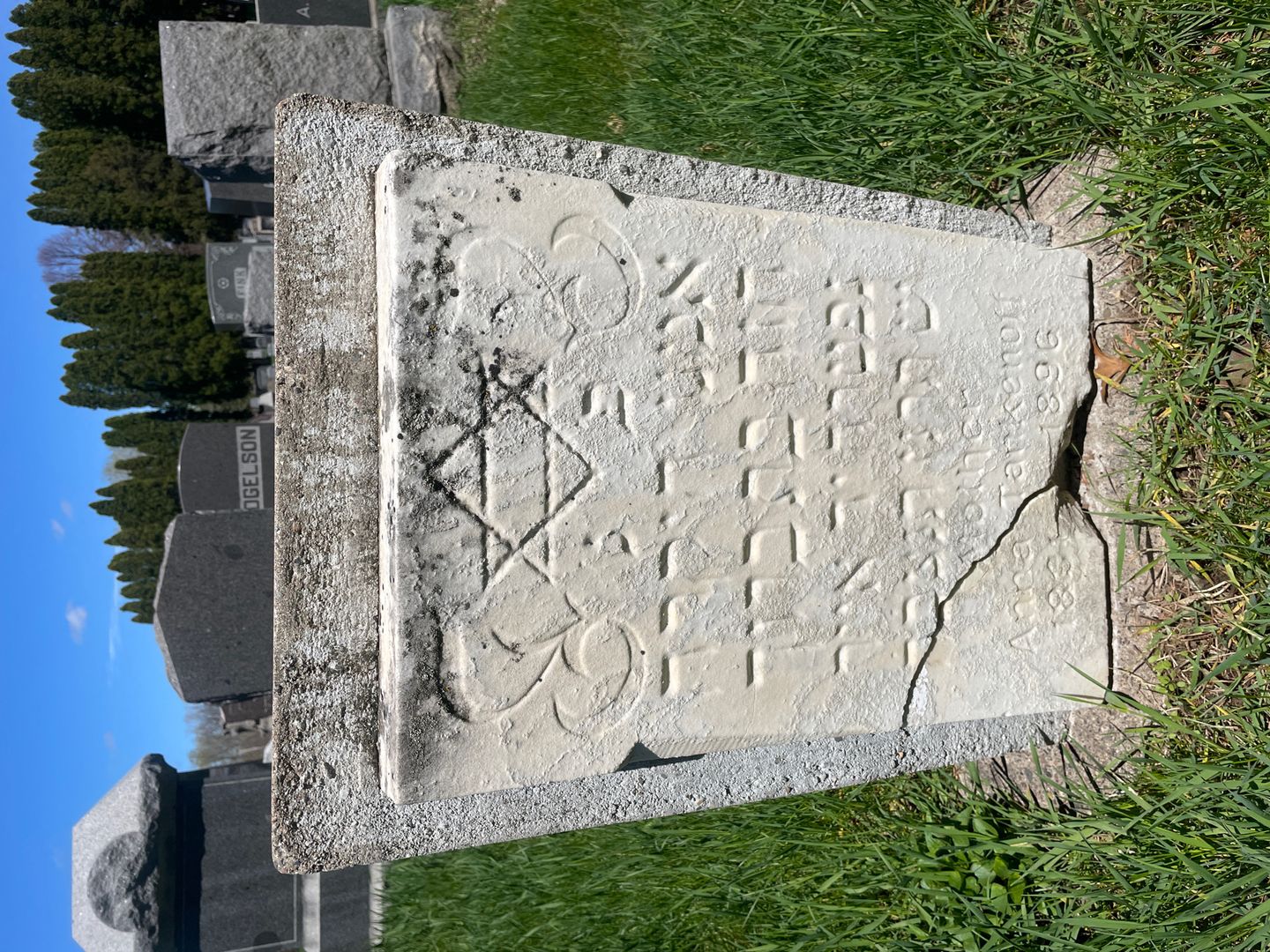 Anna Tankenoff's grave. Photo 1
