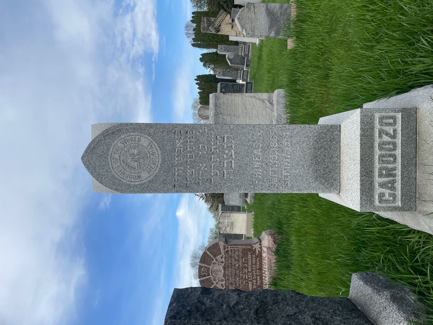 Phineas N. Cardozo's grave. Photo 1