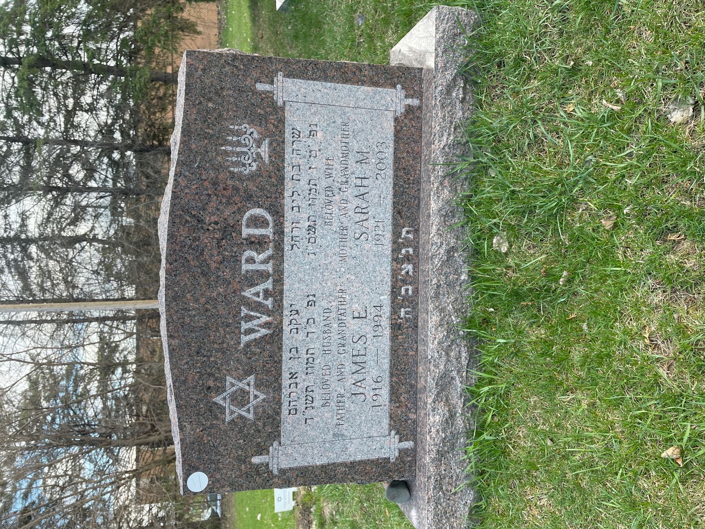 James Edward Ward's grave. Photo 1