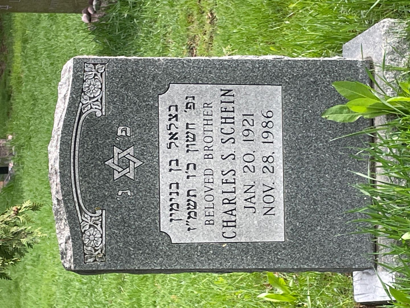 Charles S. Schein's grave. Photo 1