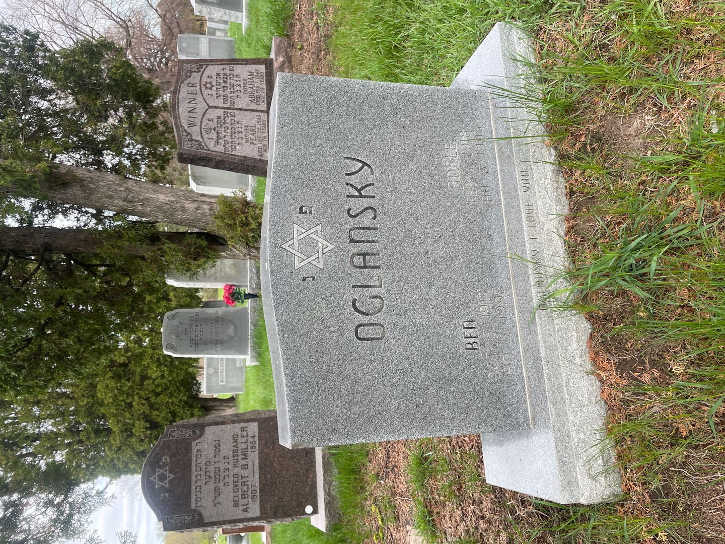 Ben Oglansky's grave. Photo 1