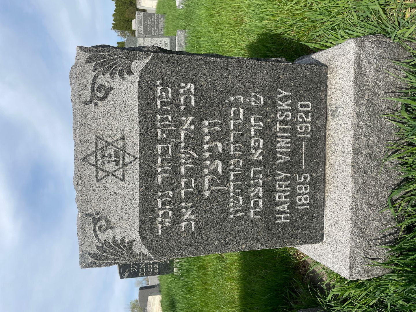 Harry Vinitsky's grave. Photo 1