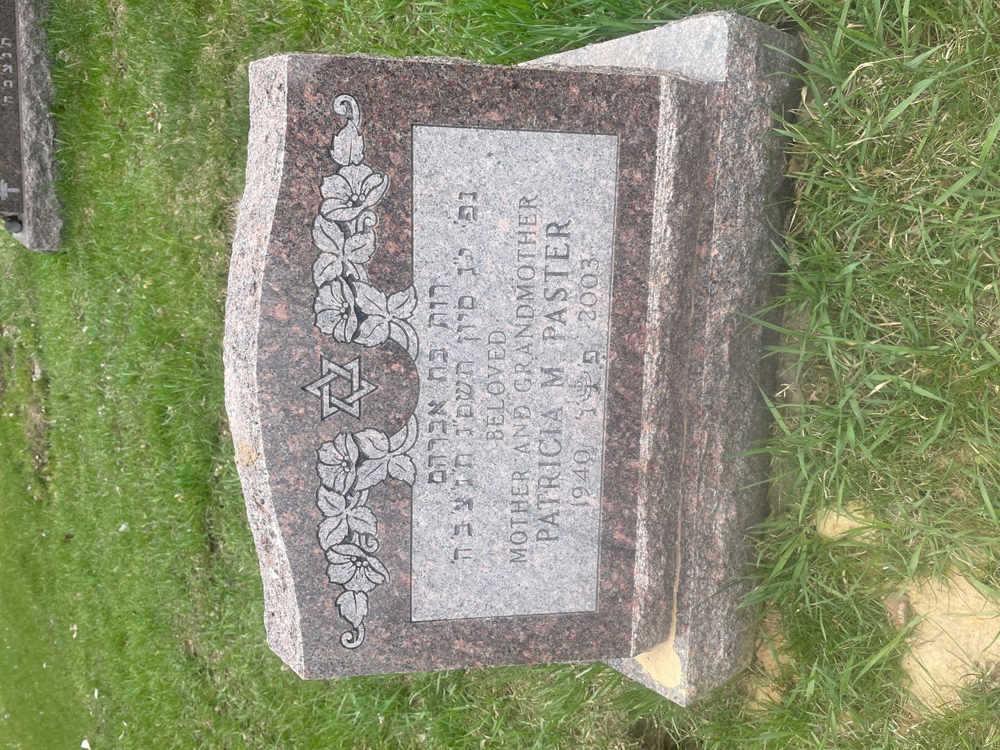 Patricia M. Paster's grave. Photo 1