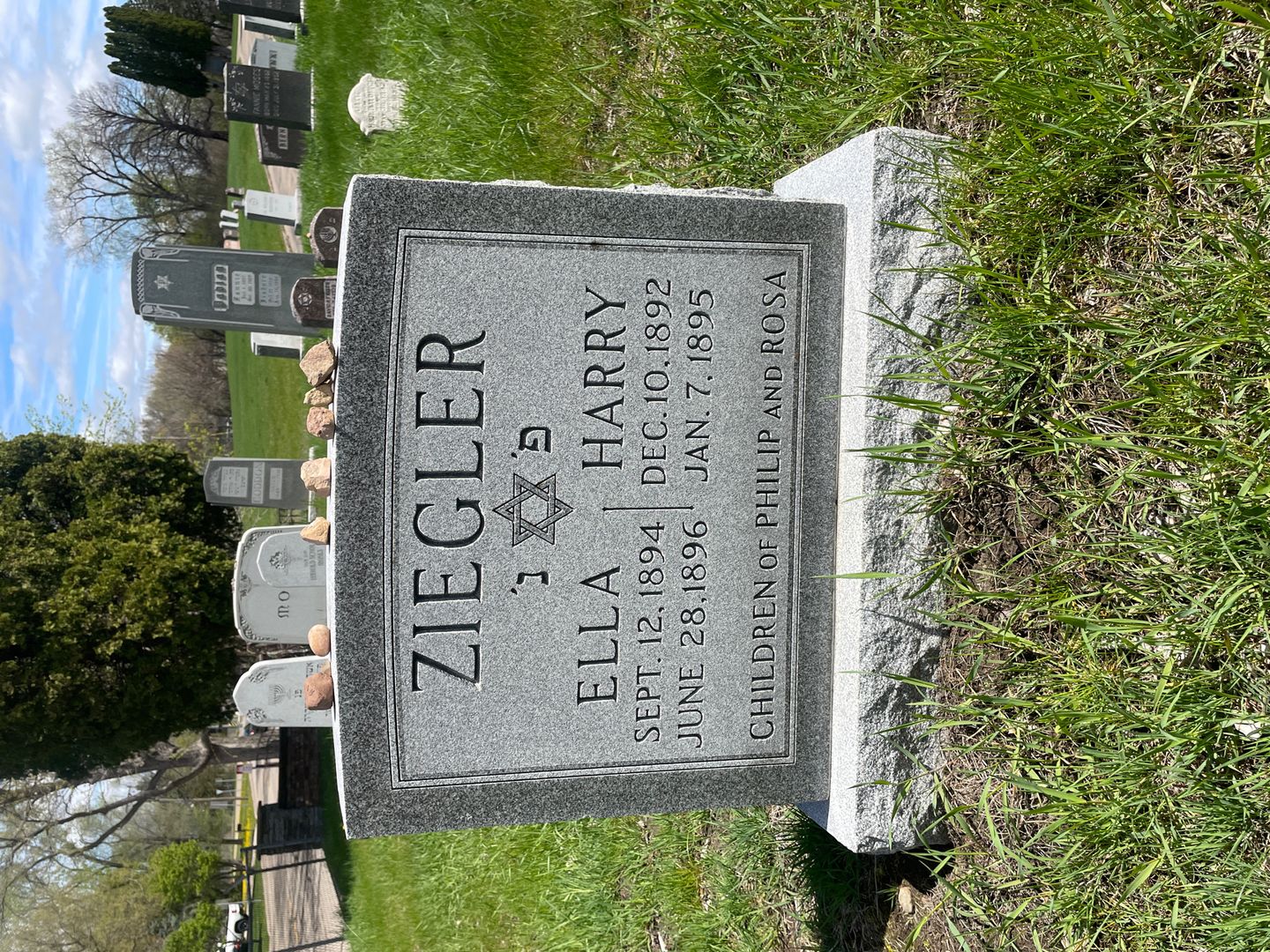 Harry Ziegler's grave. Photo 1