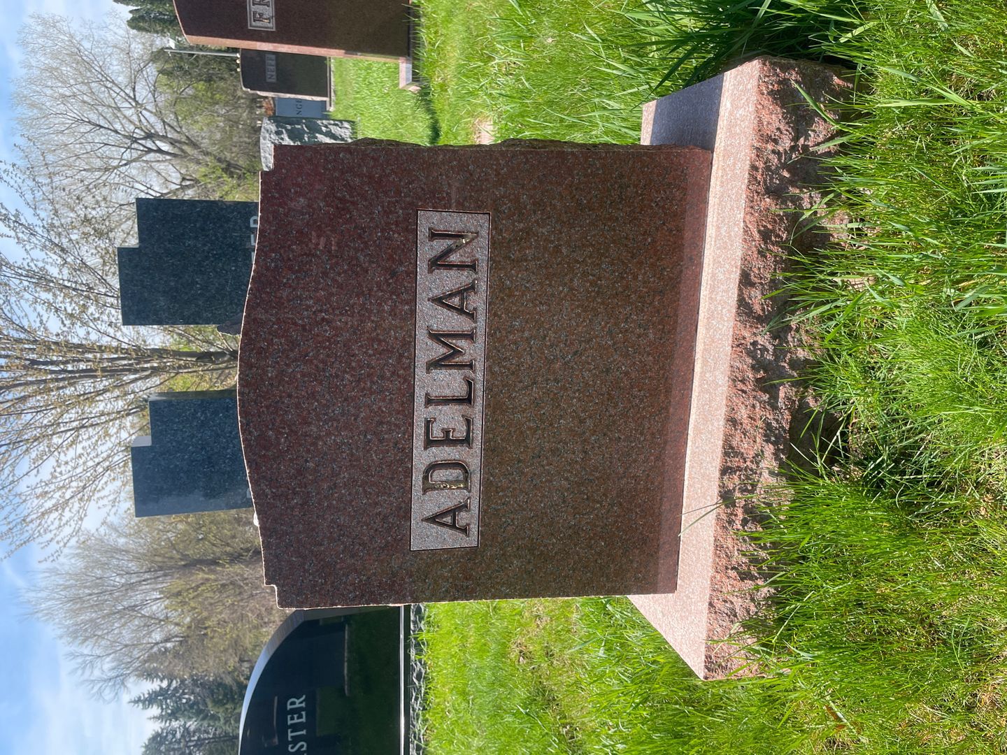 Herman Adelman's grave. Photo 1