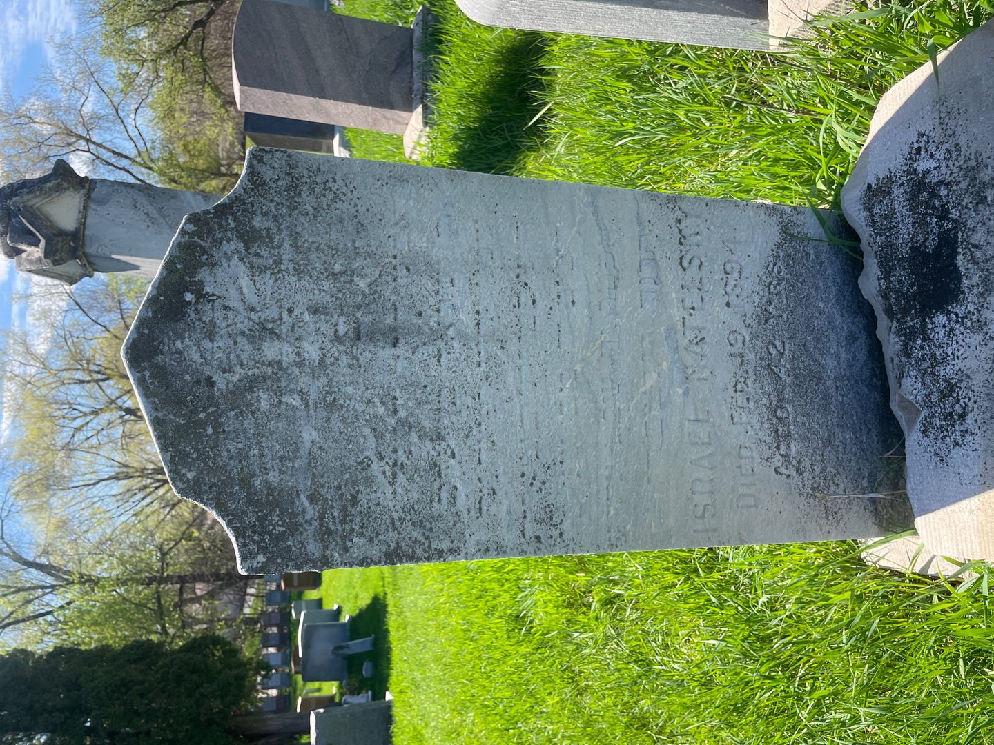 Israel Natelsky's grave. Photo 1
