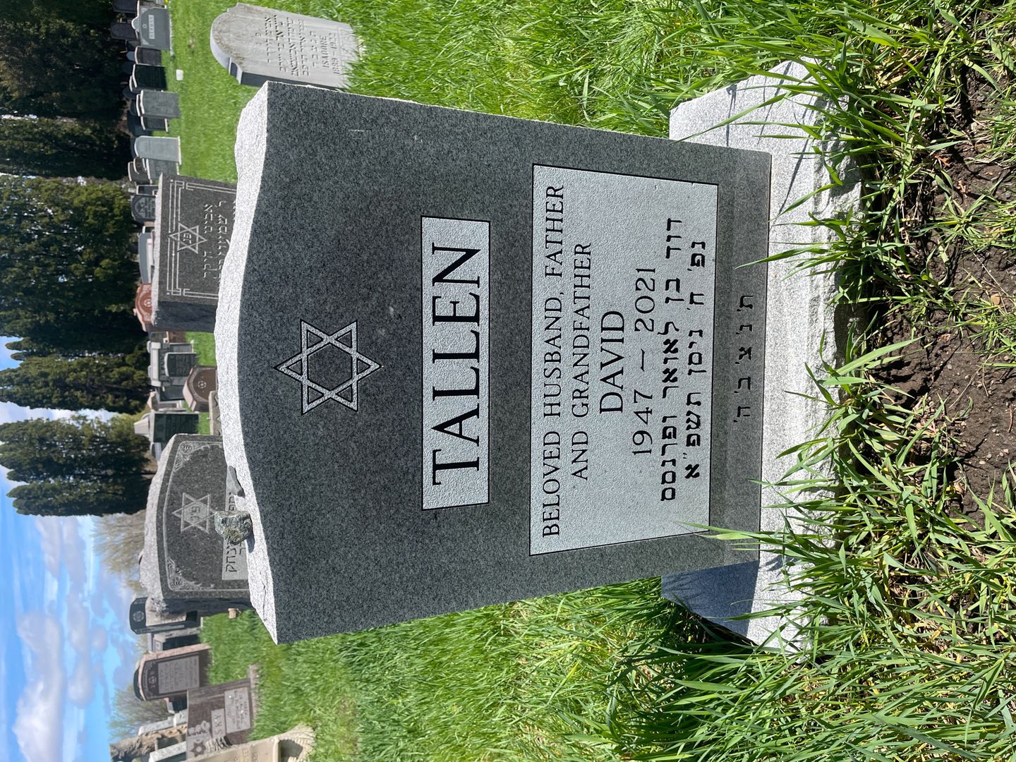 David Tallen's grave. Photo 1