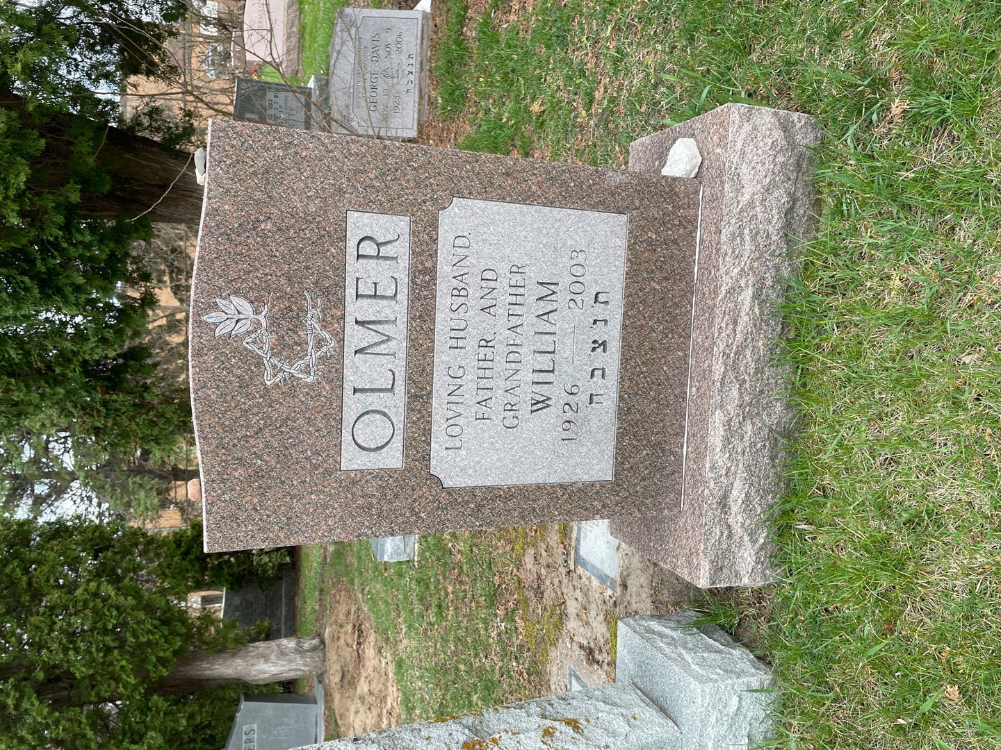 William Olmer's grave. Photo 1