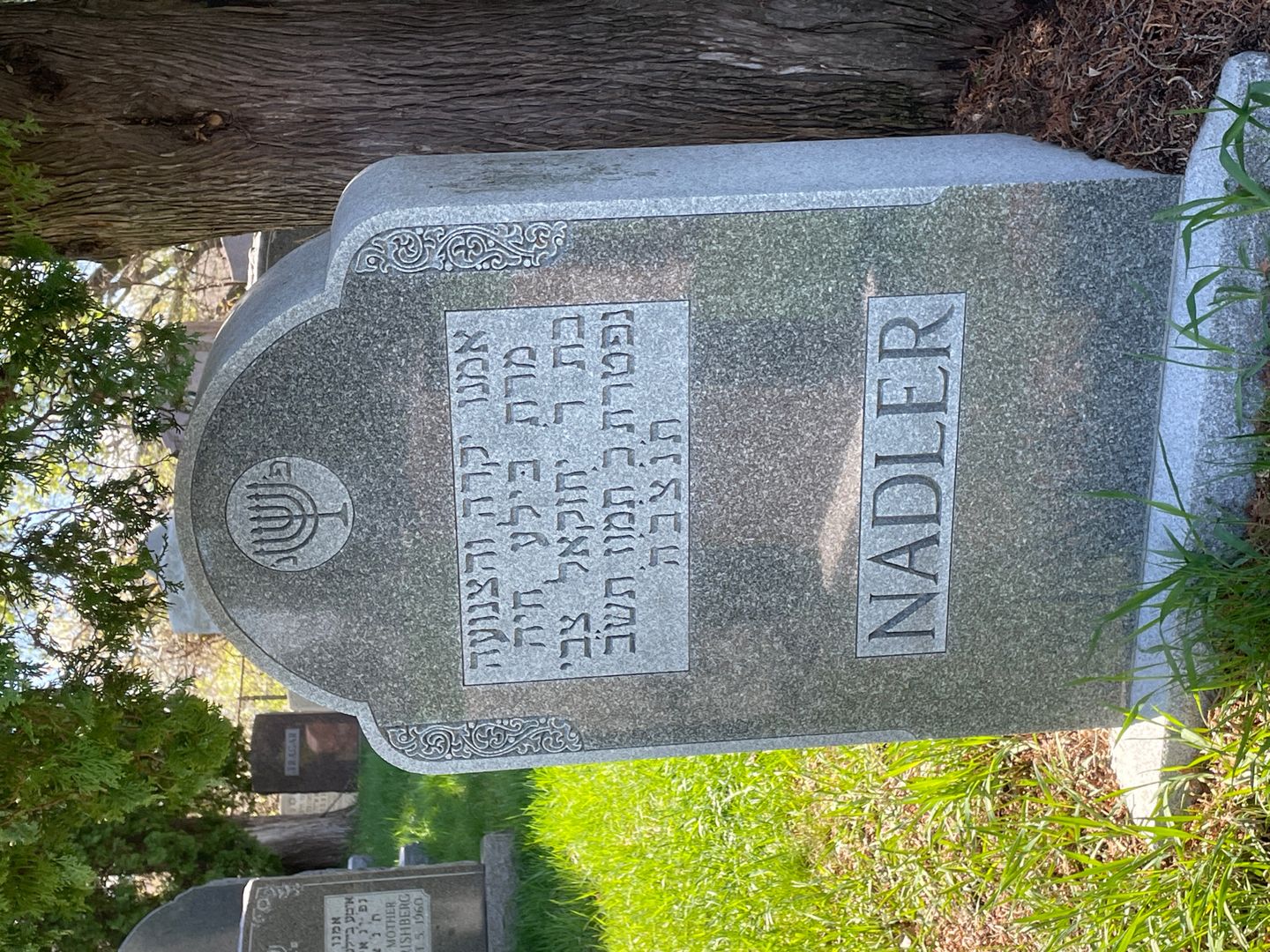 Bertha Nadler's grave. Photo 1